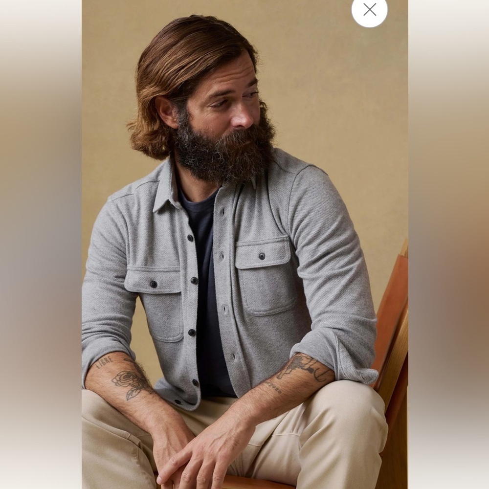 Faherty Legend Sweater flannel button down shirt M - Picture 2 of 9